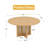 Round Solid Wood Dining Table with Rattan Pedestal-1808413168-1748836202