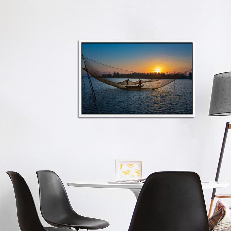 Fishing Net by Trung Pham - Gallery-Wrapped Canvas Giclée on Canvas, White Framed, 101.6 cm H x 66.04 cm W