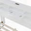 Queen Size Vintage Platform Bed,With Storage Headboard and Charging Station, White