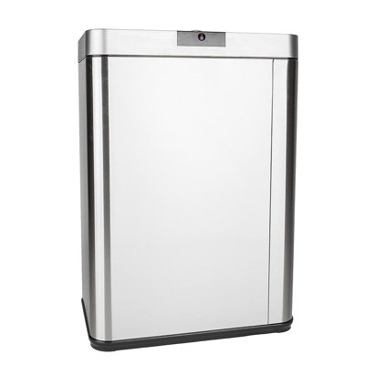 Poubelle en acier inoxydable 13 gallons touch top