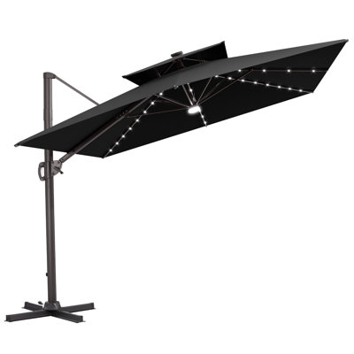 Parasol à lumière solaire 9 pi x 12 pi sans support