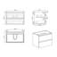 Meuble-lavabo flottant mural de 30 po avec lavabo, grand rangement, conception écologique et tiroirs DTC silencieux-901120625