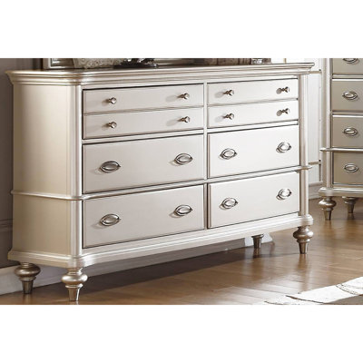 Commode classique 1 pièce avec tiroirs de rangement argent antique