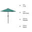 Parasol de table d'extérieur 7,5 pi-1774853455