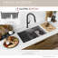 Waterton 30” composite double bowl kitchen sink from Pietra-99069654
