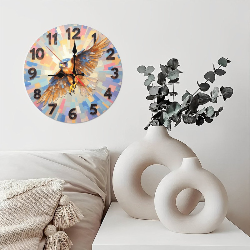 Horloge murale artistique Falcon
