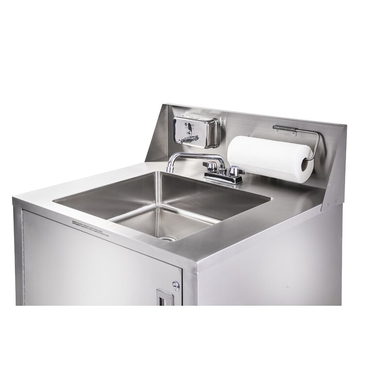 Ancaster Food Equipment 32'' L x 29.5'' W Portable Handwash Station with  Faucet