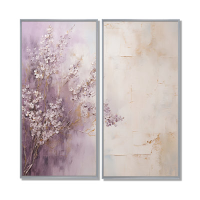Blooming Lilac Melody II - Purple Traditional Wall Art