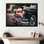 «Vintage Retro Car pendant Golden Hour III», reproduction sur toile