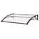 Dakota Fields 1.40cm W x 0.74cm D Plastic Clear Cover Retractable Door / Window Awning