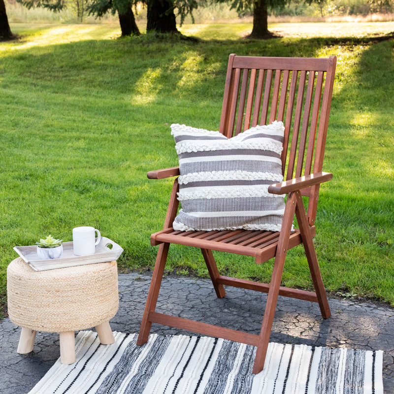 Striped Outdoor Throw Pillow