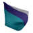 Bleu sarcelle / mauve foncé / gris sélectionné