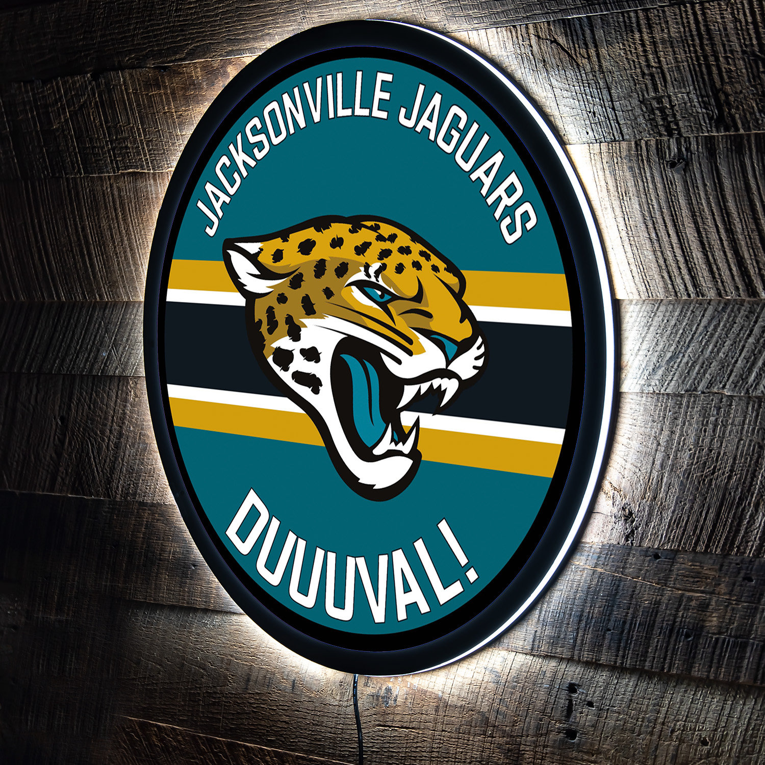 Evergreen Jacksonville Jaguars 'Duuuval' LED Pennant Wall Décor in 2023