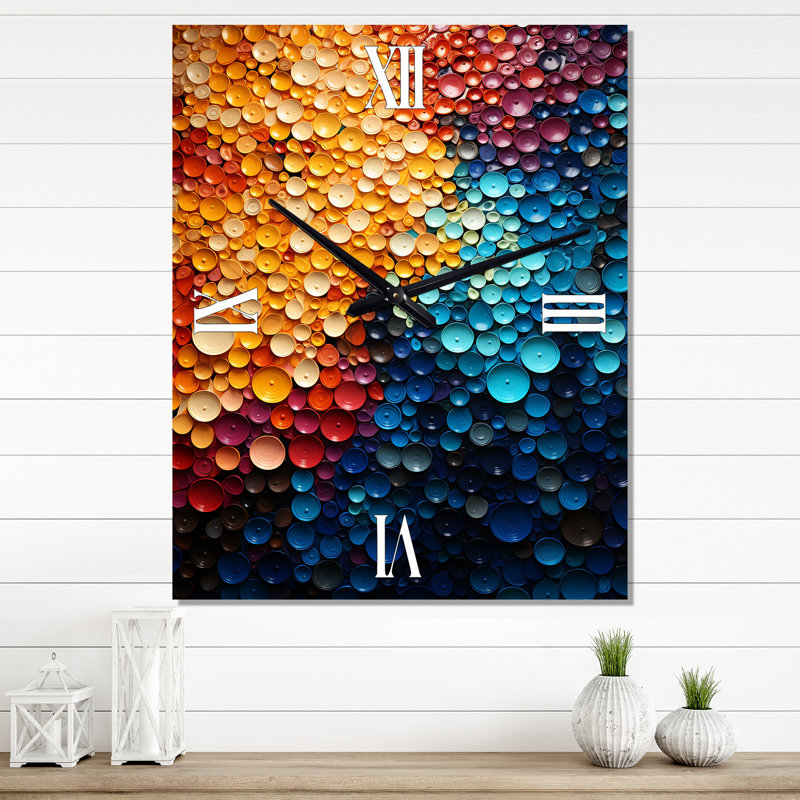 Horloge murale moderne Cesario - Rainbow, Très grand