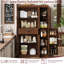 Armoire de cuisine de 70 po de hauteur - rangement moderne avec portes, tablettes et grand tiroir pour la salle à manger-1596534946