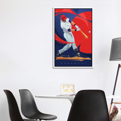Baseball 1 Piece Wall Art on Canvas