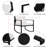 Ruthee 3 Piece Rattan Seating Group with Cushions