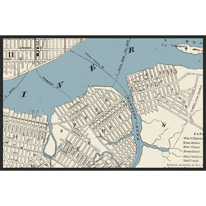 New York Parks Map 8 Print by Thom Filicia