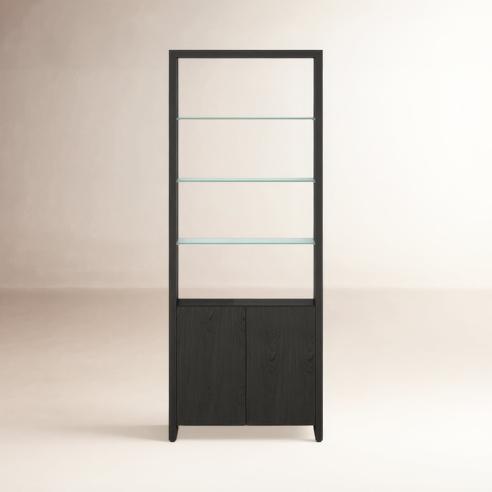 Linea™ Standard Bookcase, Charcoal Stained Ash