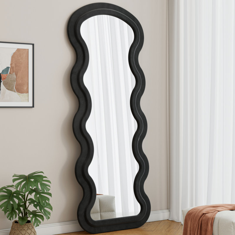 Exquisite Full-Length Artistic Mirror For Home Decoration, Black