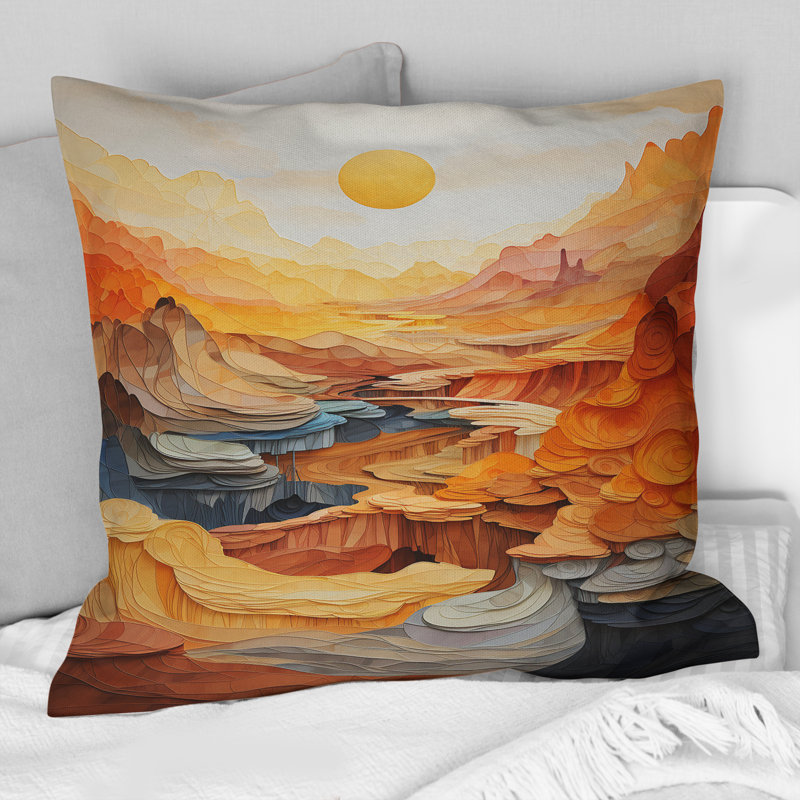 Coussin Bold Landscape Canyon Desert II - Canyon