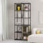 Vale 5-Shelf Display Bookcase with Cross Metal Frame-821086786