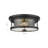Industrial 2 Light Round Glass Flush Mount-1301100537