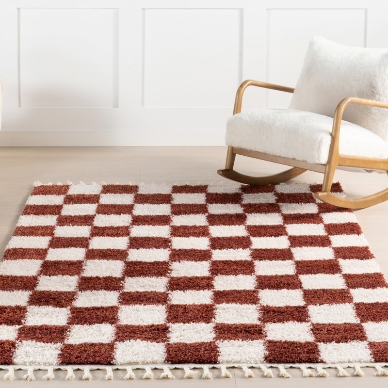 Tapis à carreaux Carlisha, Rectangle 10 pi x 14 pi