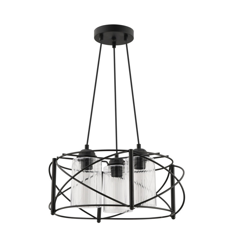 Chandelier, Transparent, Black