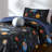 Mysterious Universe Black/Navy Comforter Set-111999414