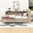 3 Drawers Wood Daybed with Shelves-727620247