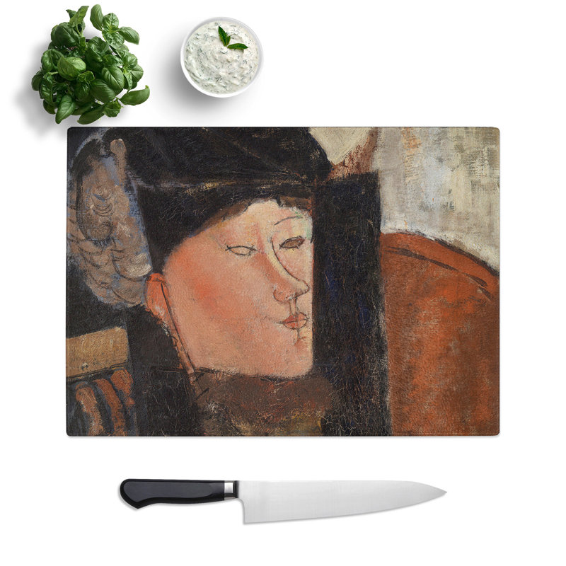Beatrice by Amedeo Modigliani Chopping Board, 0.4cm H x 29cm W x 39cm L