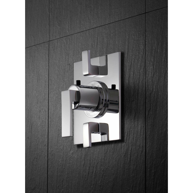 Morro Bay Styletherm Trim Only With Dual Volume Control, Polished Chrome