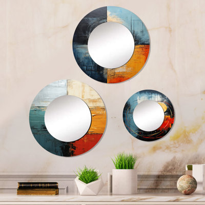 Diannah Metal Round Mirror