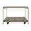 Ensemble de table basse et de table de bout en bois 3 pièces Corbeta, graphite vieilli