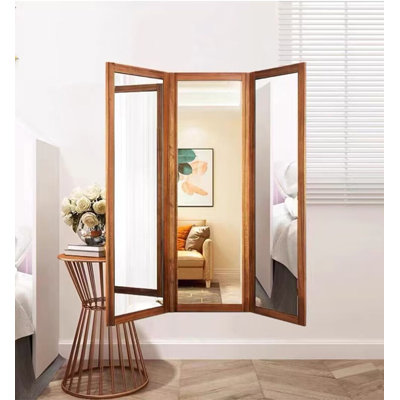 Miroir de garde-robe caché à trois volets