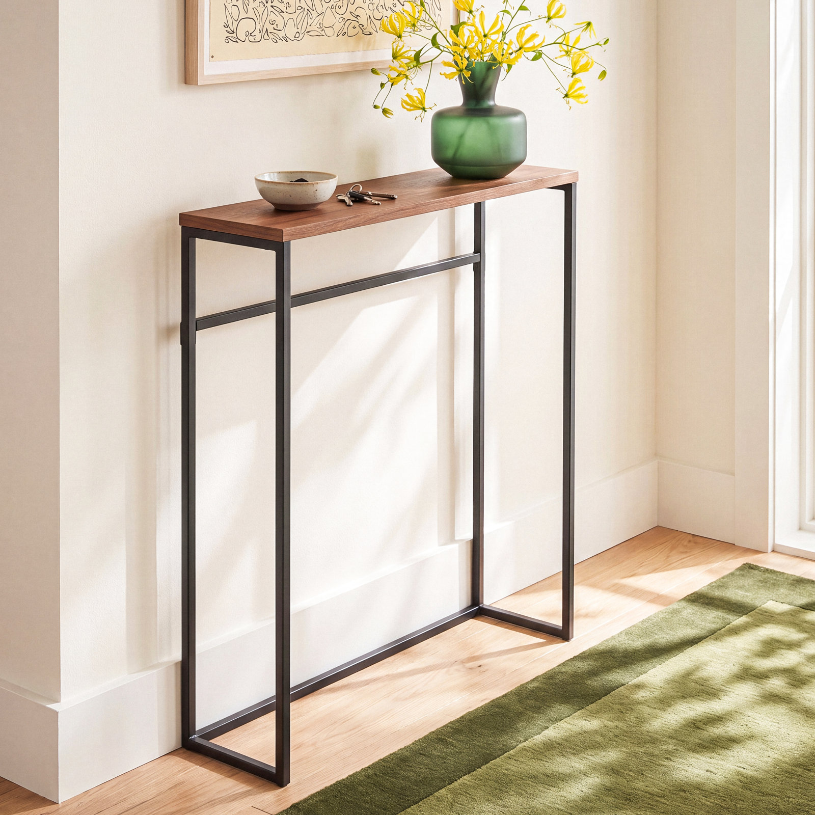 Tower 24" Console Table, Black