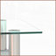 Set of 2 Square Tempered Glass Coffee Tables for Living Room, Easy to Clean &amp; Assemble
