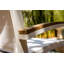 Tribeca Aluminum Teak Sling Stacking Lounge Chair-1768461983