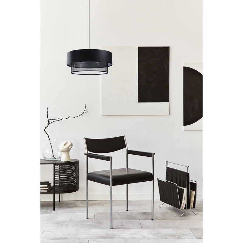 Epworth 1 - Light Silver Single Pendant, 107cm H x 60cm W x 60cm D