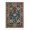 Tapis bleu / brun en laine crocheté à la main Elmsford