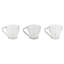 80ml Glass Espresso Cups w/ Metal Handle Clear Stackable Coffee Drinkware-1442828462