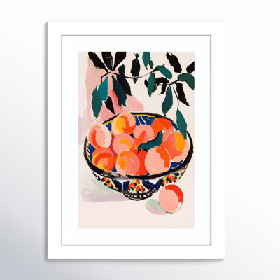 Ottilie "Fresh Peach Fruit Bowl" Print