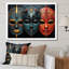 Red African Masks III - Masque africain, art mural-1247760900-1247760925-1208940163