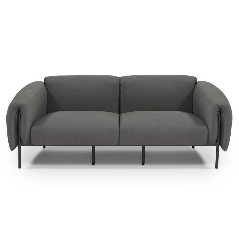 Nevjana 186cm Wide Rectangle Metal Patio Sofa