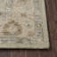 Tapis traditionnel en laine fait main, bordé vert vinyle/beige-1848062214