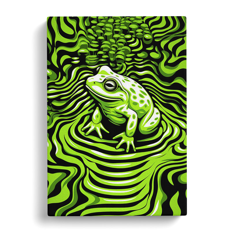 Frog - Wrapped Canvas, 60cm H x 40cm W x 3cm D