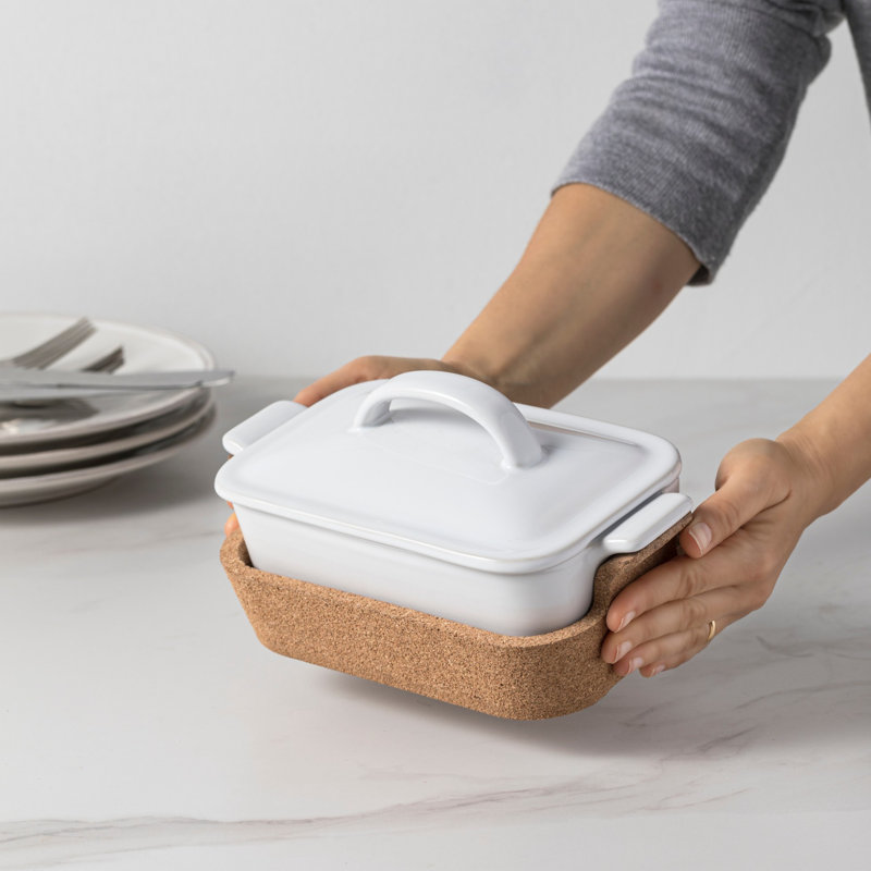 Cadeau Cov. Casserole avec plateau en liège