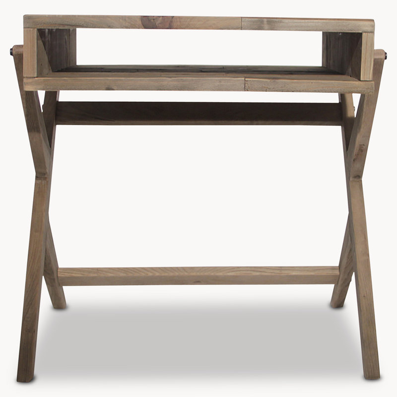 Gia Solid Wood Trestle End Table