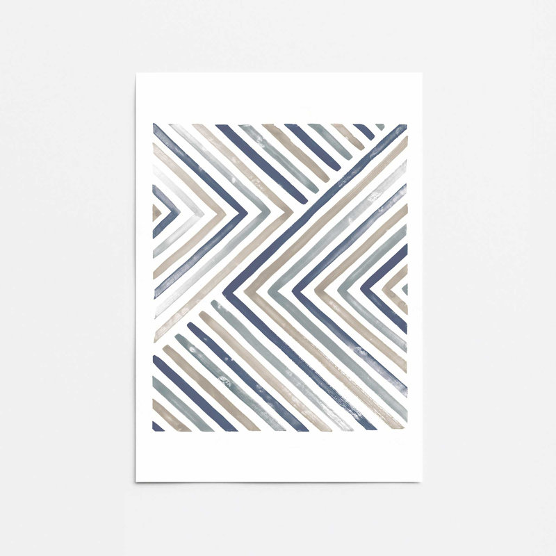 Linear Visions I Print, Papier sans cadre, H 14 po x l 11 po